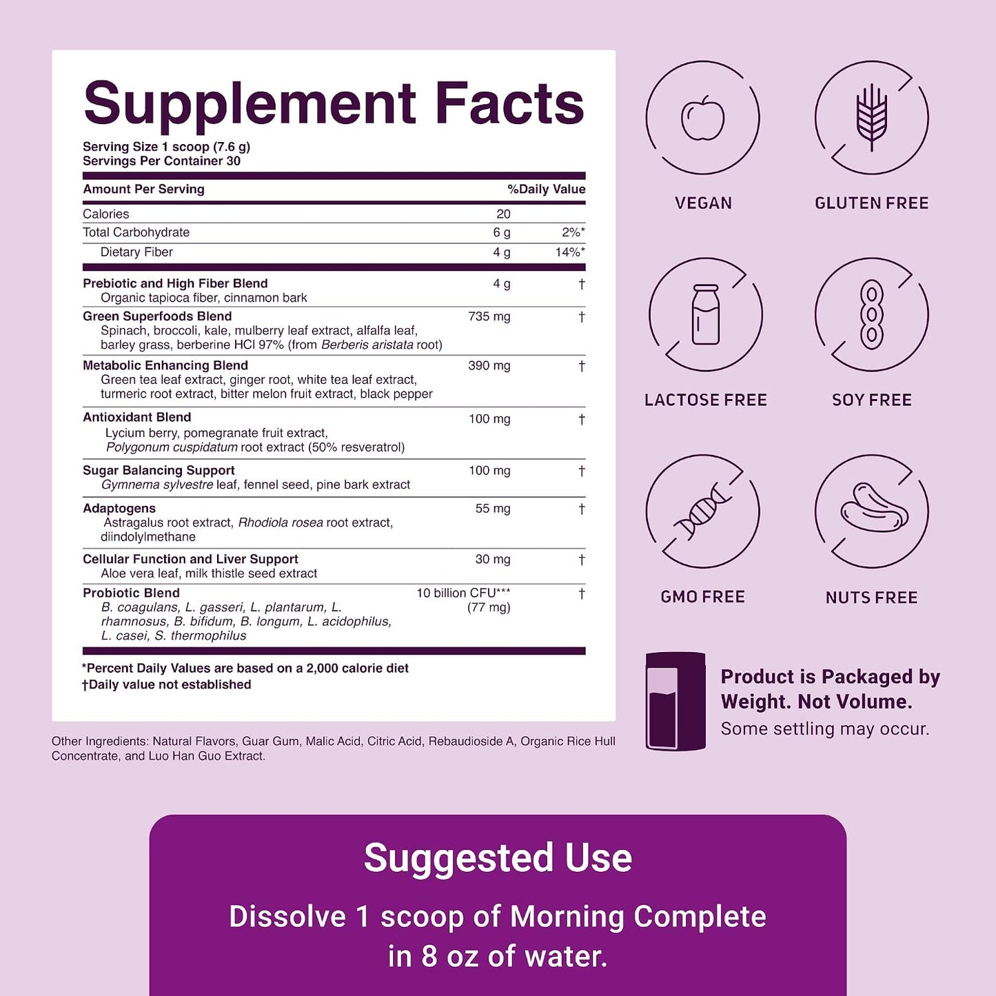 ACTIVATEDYOU Morning Complete Greens Superfood Drink Mix