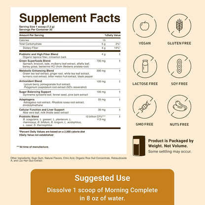 ACTIVATEDYOU Morning Complete Greens Superfood Drink Mix