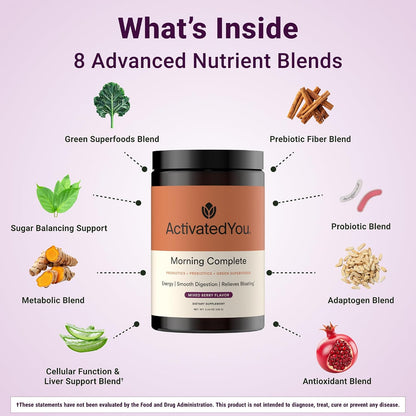 ACTIVATEDYOU Morning Complete Greens Superfood Drink Mix